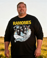 Ramones Men's Big & Tall Long Sleeve Cotton T-Shirt